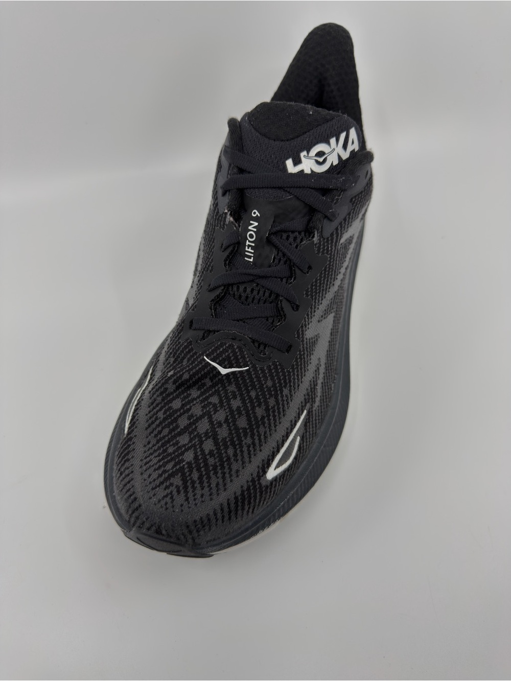 Hoka Women’s Clifton 9 Color Black/White SZ 9 - Picture 6 of 10
